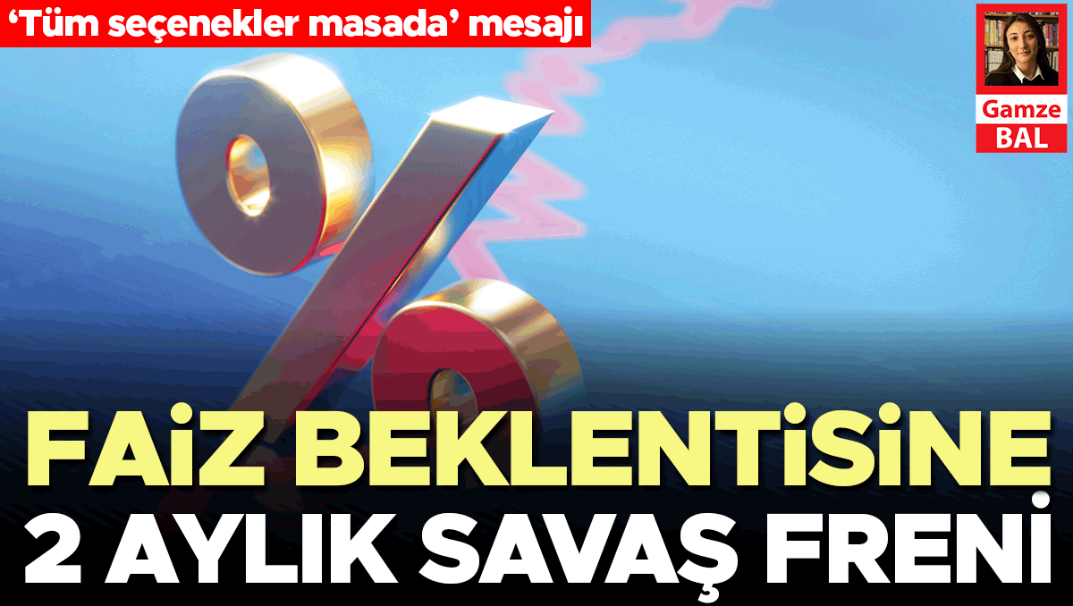 Faiz beklentisine 2 aylık savaş freni