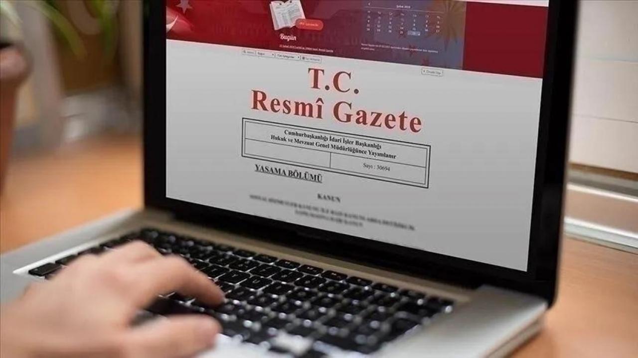 Resmi Gazete kararını ve hukuki düzenlemeyi temsil eden belge görseli