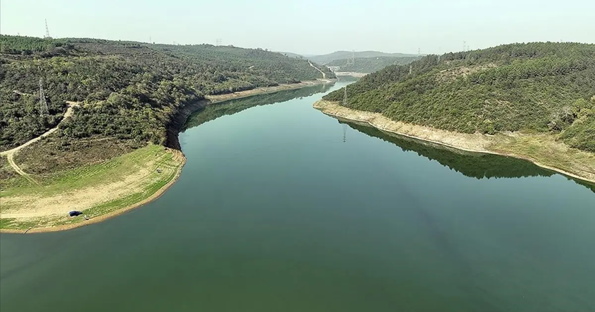 İstanbul’un su ihtiyacını karşılayan barajlardan genel bir görünüm