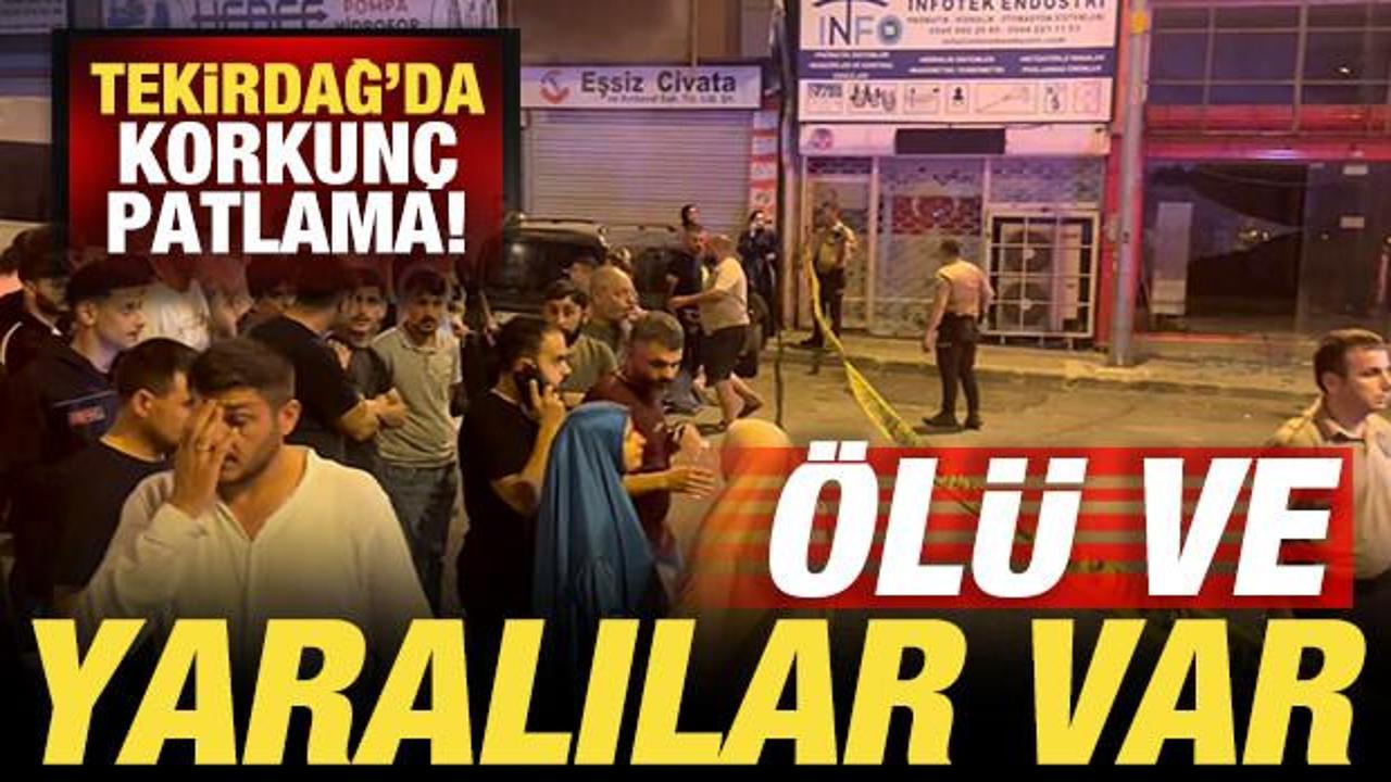 Çorlu’da apartmanda patlama: 2 kişi öldü, 5 kişi yaralandı