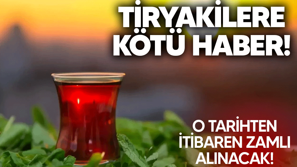 Market rafında paketli kuru çay ürünleri ve çay fiyatlarına ilişkin temsili görünüm