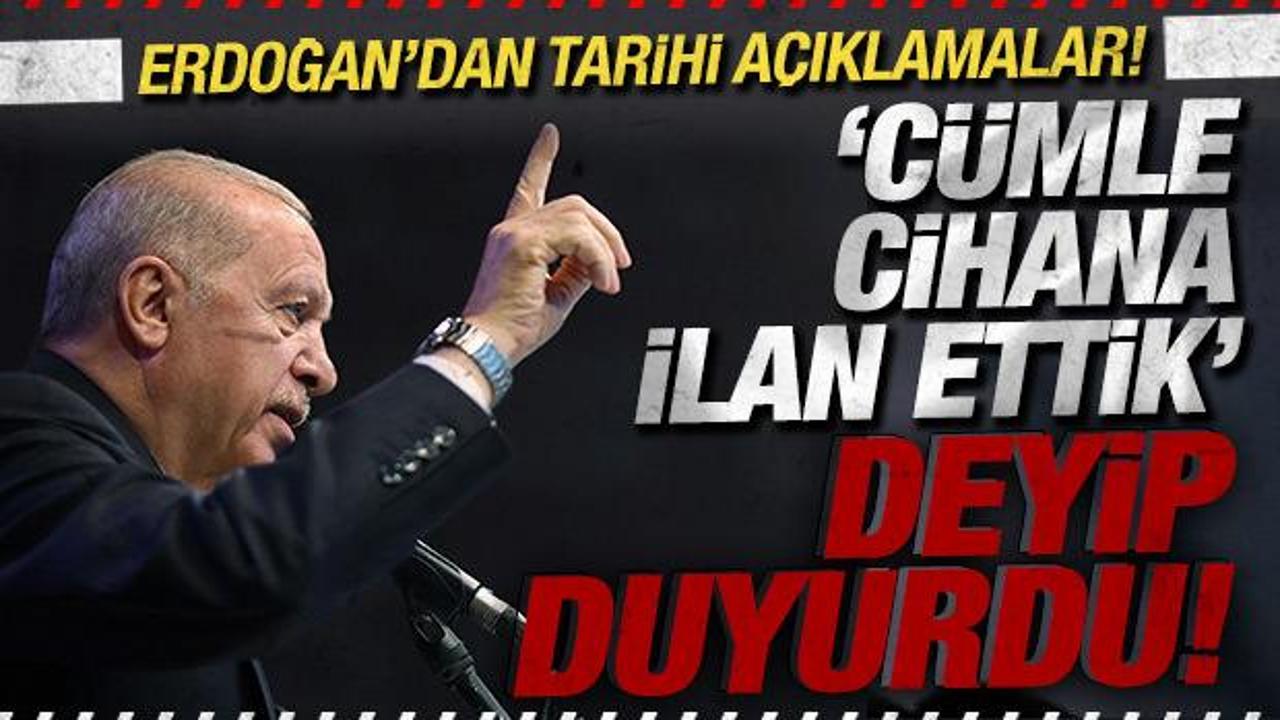 Cumhurbaşkanı Recep Tayyip Erdoğan 15 Temmuz anma programında konuşma yaparken
